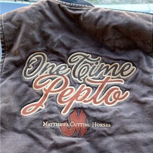 Carhartt Brown Vest with Embroidered Design